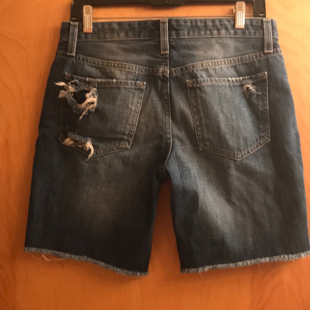 Cut off jean shorts with the with worn look